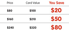 Discount Cards Available